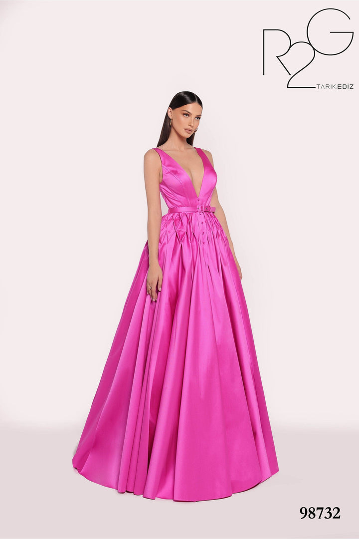 Tarik Ediz Evening Dress 0 / Fuchsia Tarik Ediz: 98732