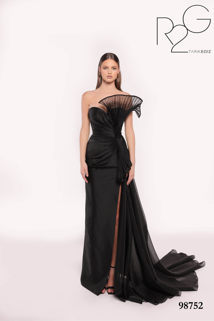 Tarik Ediz Evening Dress 0 / Black Tarik Ediz: 98752