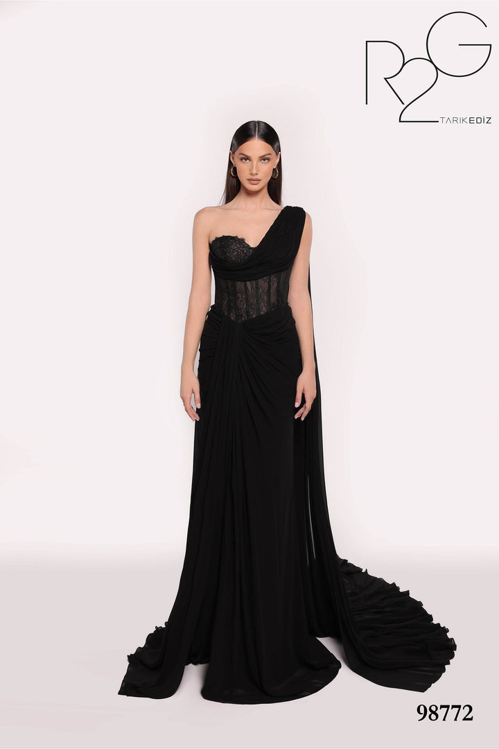 Tarik Ediz Evening Dress 0 / Black Tarik Ediz: 98772