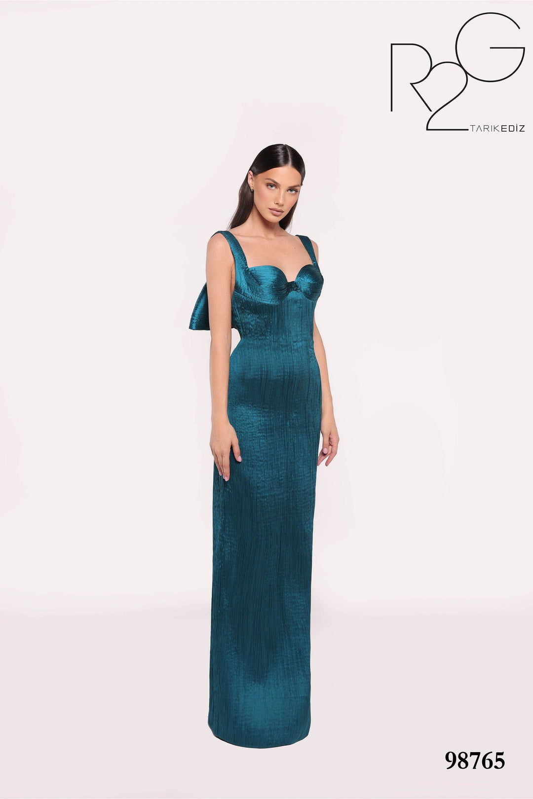 Tarik Ediz Evening Dress 0 / Basil Green Tarik Ediz: 98796