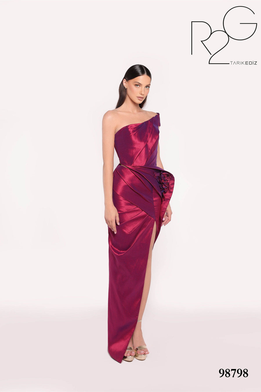 Tarik Ediz Evening Dress 0 / Dinosa Red Tarik Ediz: 98798