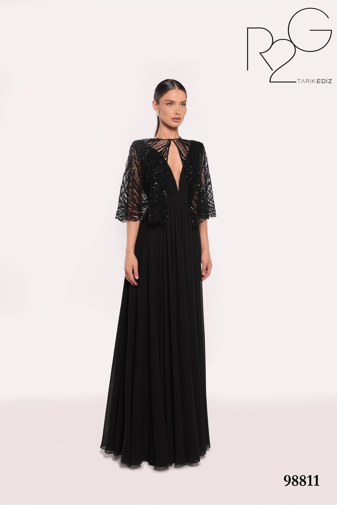 Tarik Ediz Evening Dress 0 / Black Tarik Ediz: 98811