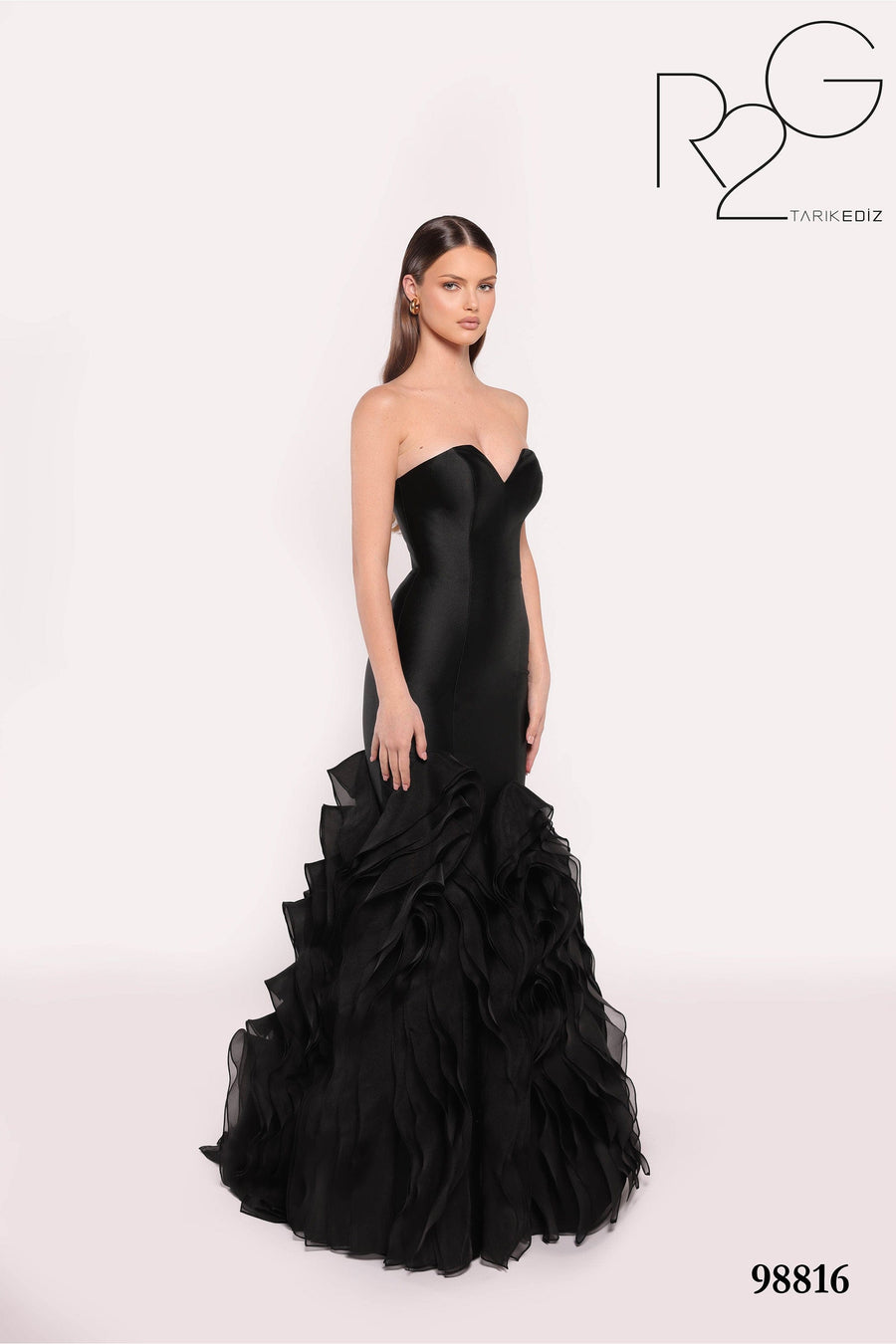 Tarik Ediz Evening Dress 0 / Black Tarik Ediz: 98816