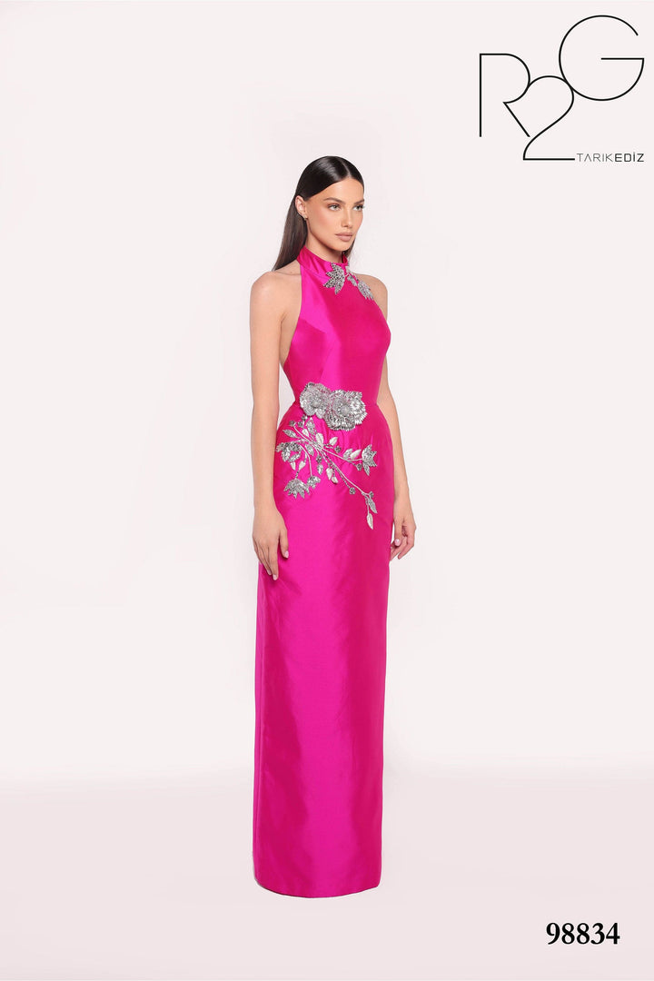 Tarik Ediz Evening Dress 0 / Fuchsia Tarik Ediz: 98834