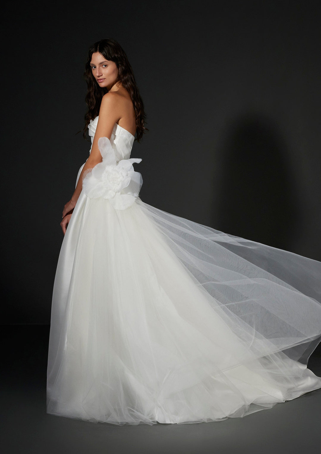 vera wang chiffon wedding dress Vera Wang Bride Viviane