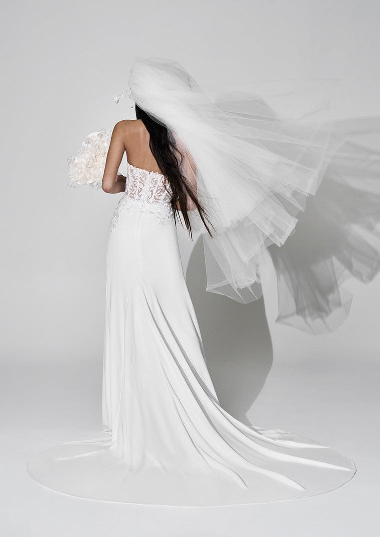 white by vera wang corset sheath wedding dress Monique Wedding Dress - Wedding Atelier NYC Vera Wang