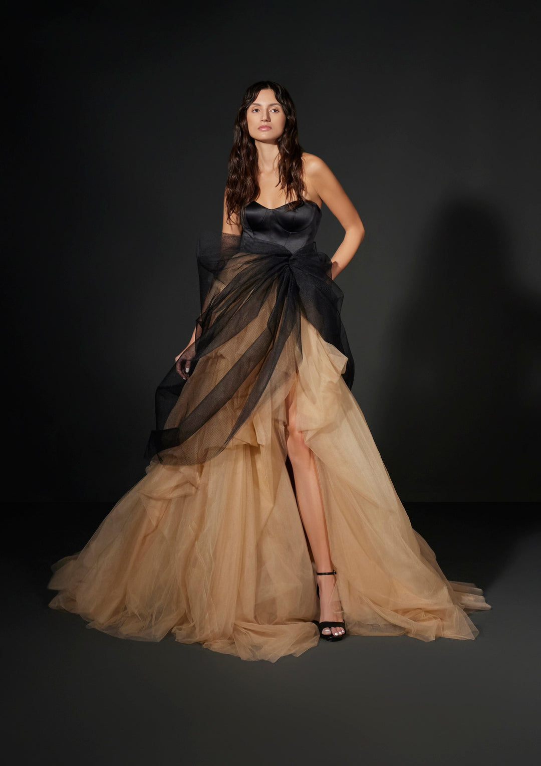 Vera Wang Wedding Dress 0 / Black/Light Beige Vera Wang: Vera Wang: Maely