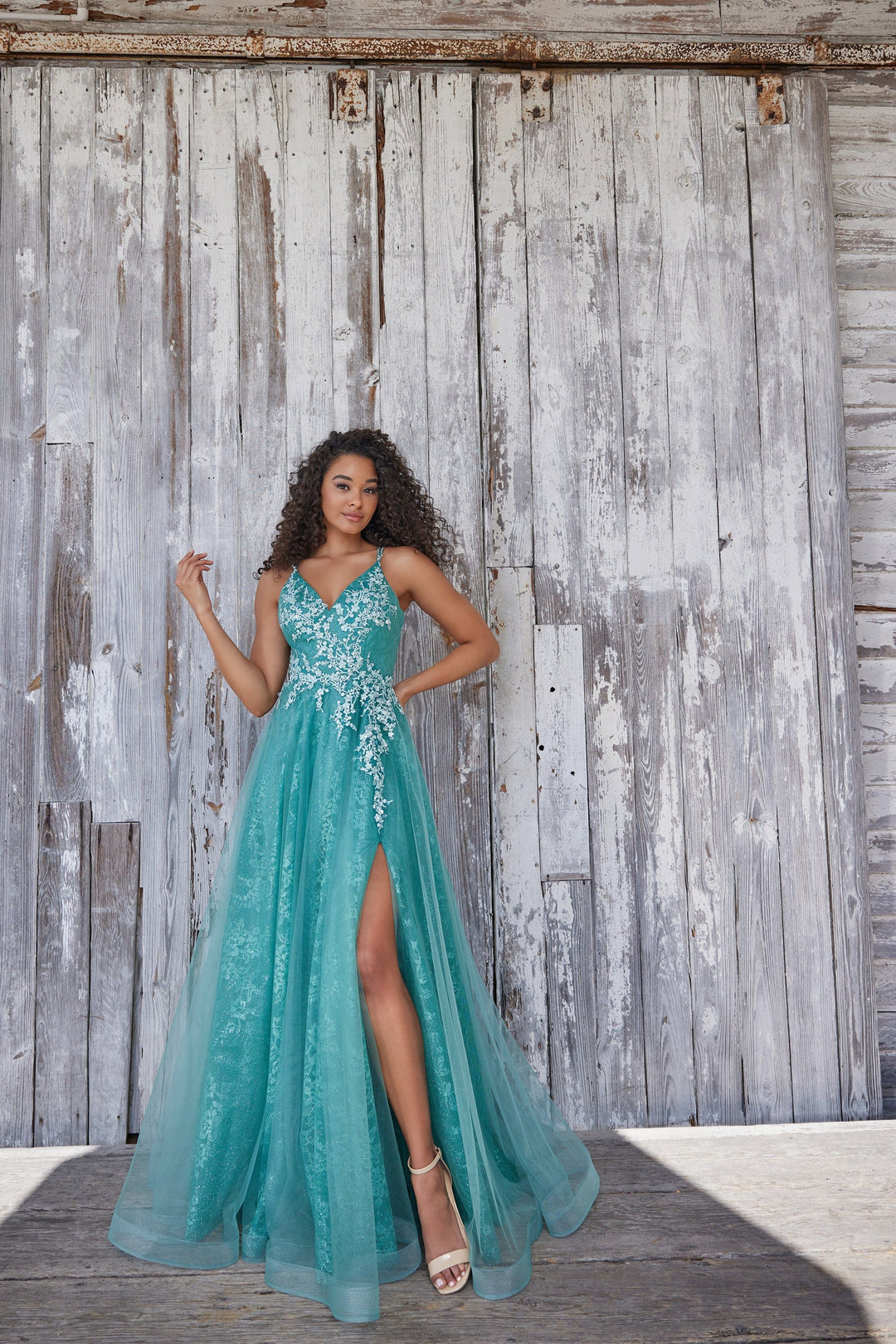 camellia prom dresses CAMELLIA Lace-Up Chiffon A-Line Dress