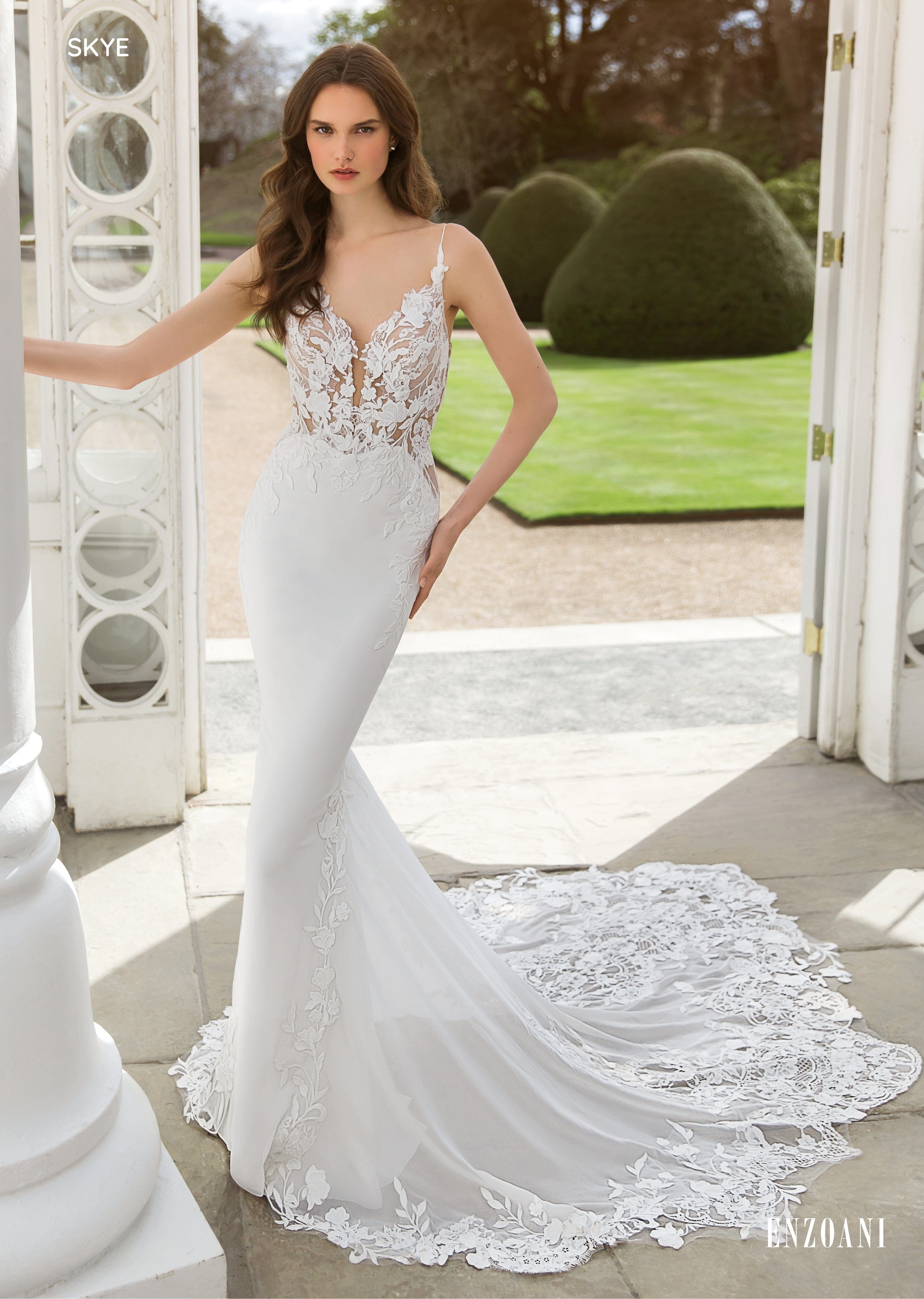 Enzoani strapless hot sale wedding dress