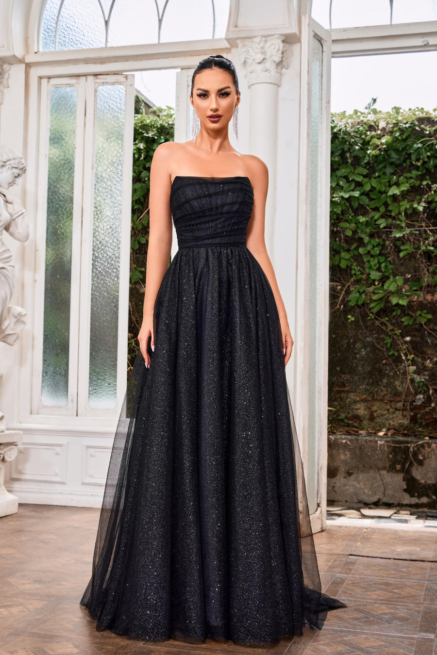 Jadore Evening Dress 4 / Black Jadore: J24004