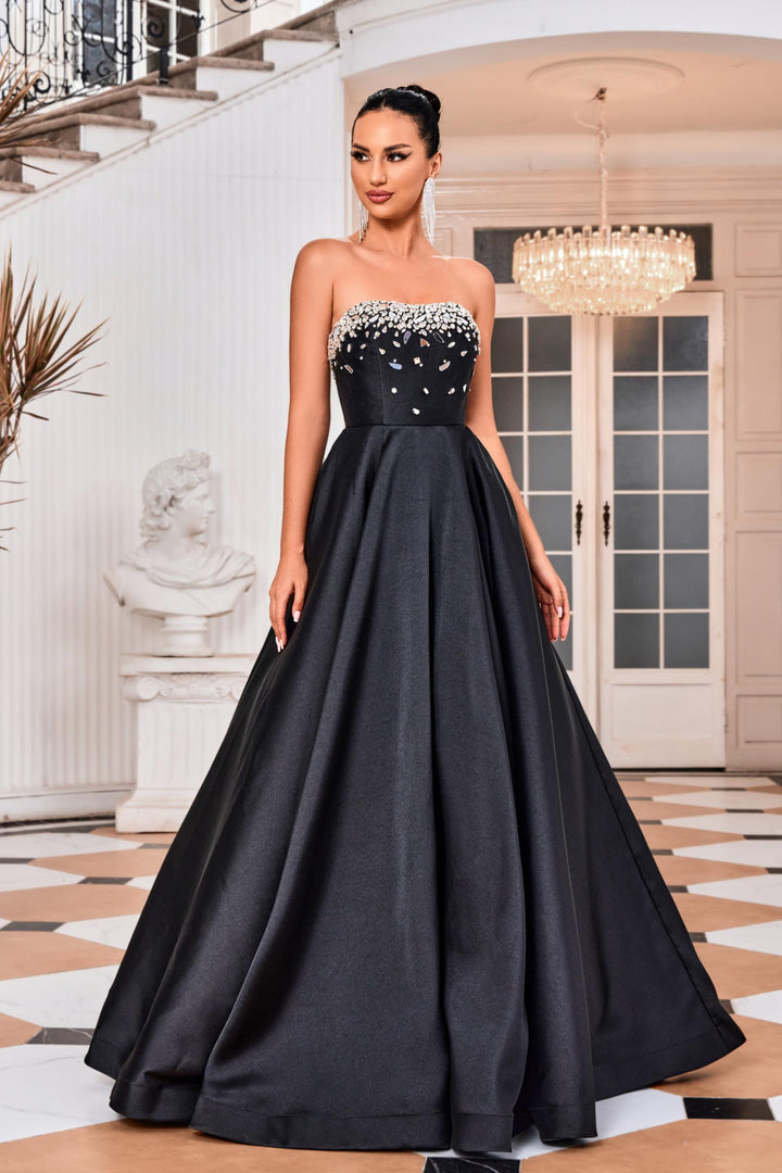 Jadore Evening Dress 4 / Black Jadore: J24009