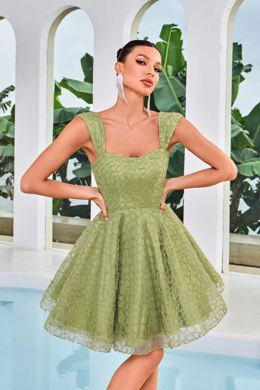 Jadore Evening Dress 4 / Light Green Jadore: J24086