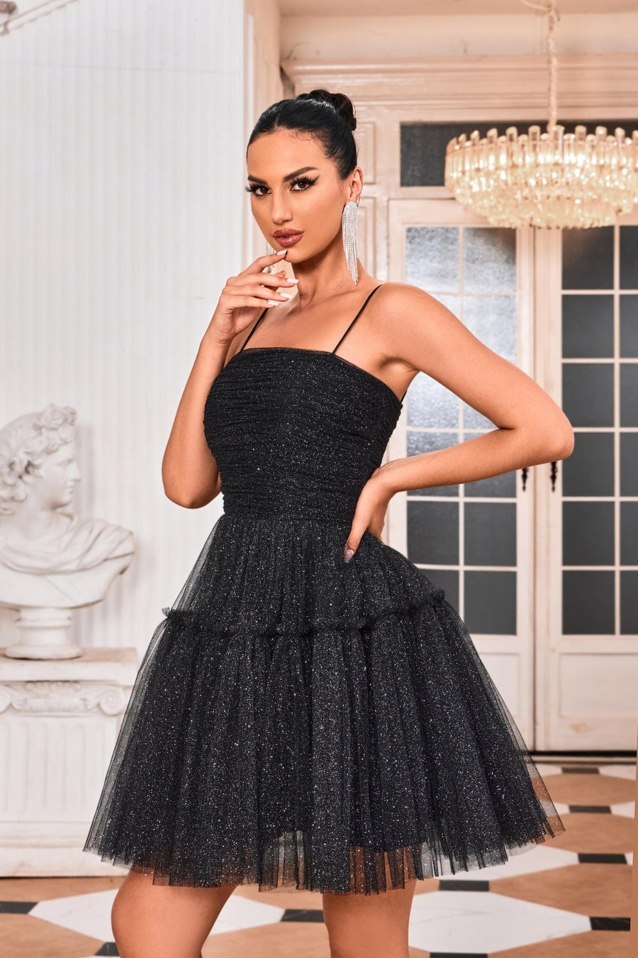 Jadore Evening Dress 4 / Black Jadore: J24090