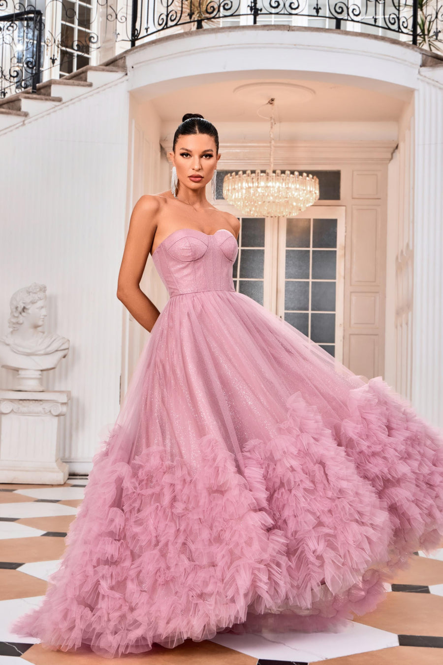 Jadore Wedding Dress 4 / Ice Pink Jadore: J24012																			: