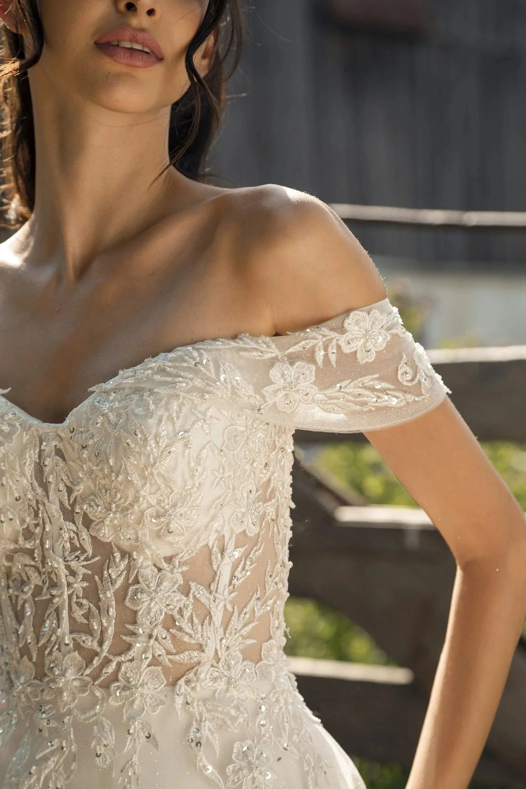 Periwinkle off the shoulder 2025 dress